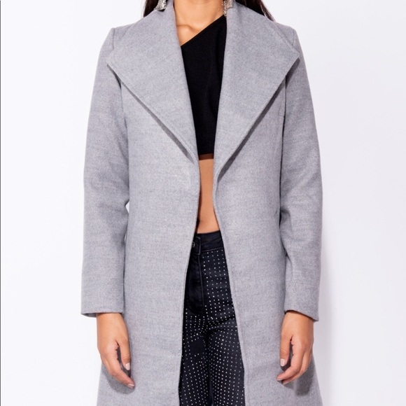 LAST ONE! Gray duster Coat - Picture 6 of 8